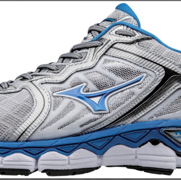 Mizuno Wave Sky Running Shoe Blue And Gray - Picture 8 of 8